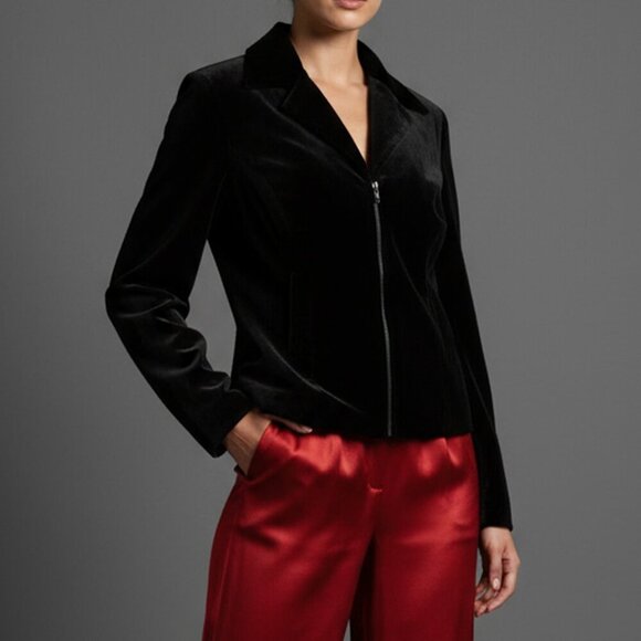 Harold's Black Velvet Women's Jacket | Size 4 - Picture 2 of 7